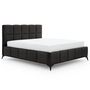 Voir la diapositive 1 : BEST MOBILIER Millie - lit coffre - 180x200 cm - sommier inclus - en velours