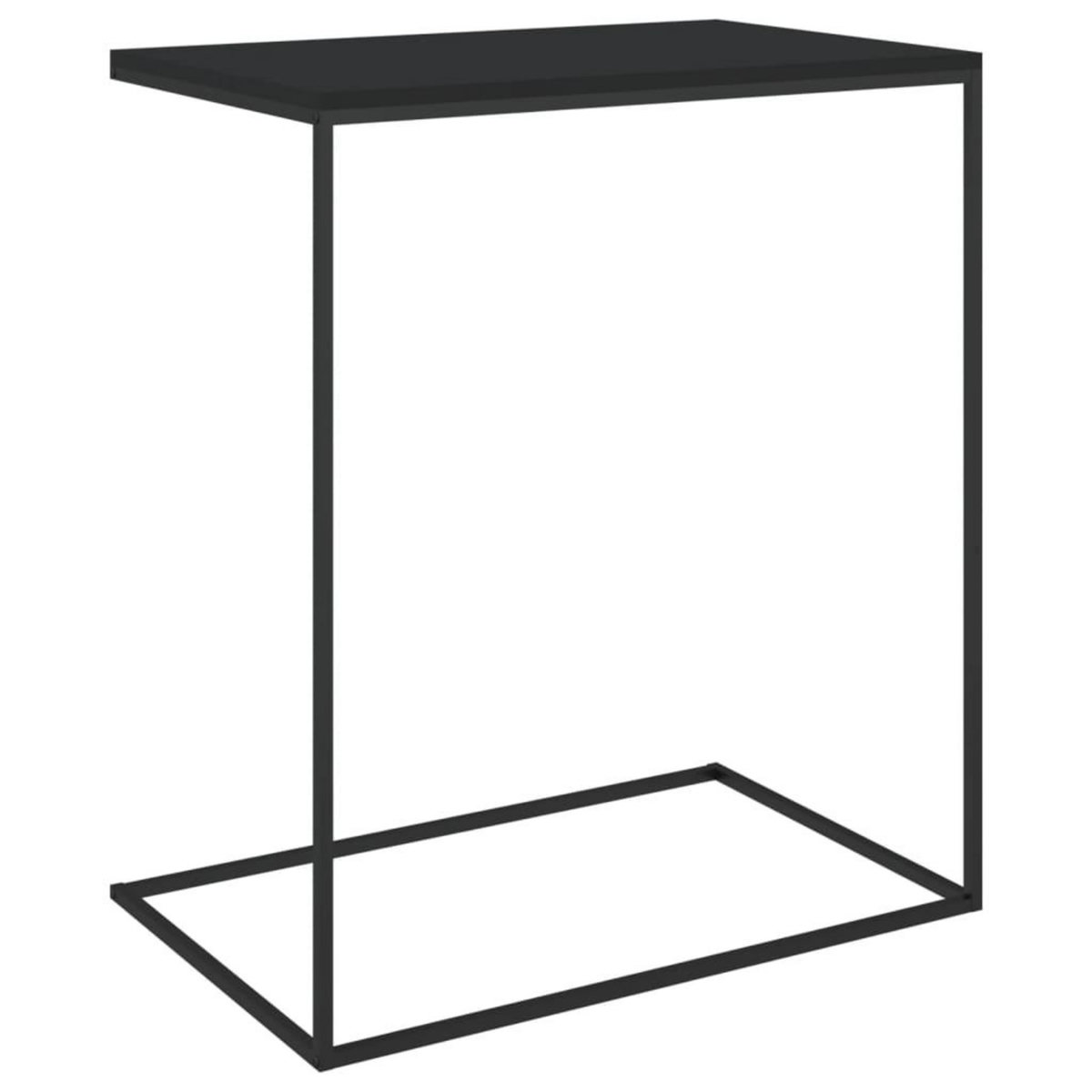 VIDAXL Table d'appoint Noir 55x35x66 cm Bois d'ingenierie