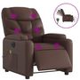 Voir la diapositive 2 : VIDAXL Fauteuil de massage inclinable electrique marron similicuir