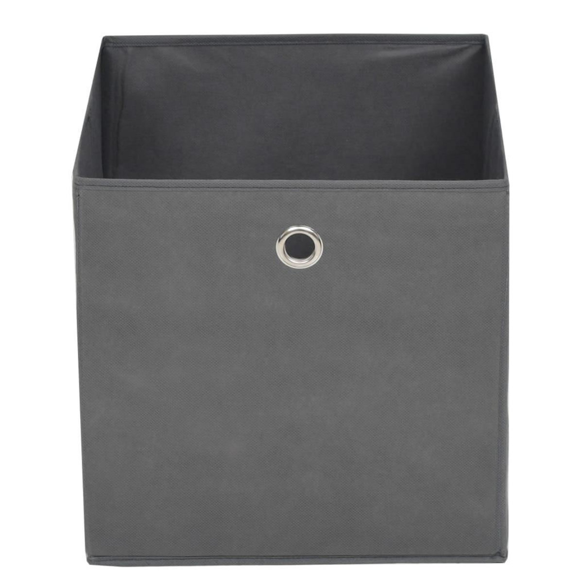 VIDAXL Boîte de rangement 4 pcs Tissu non-tisse 32x32x32 cm Gris
