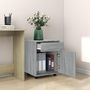 Voir la diapositive 3 : VIDAXL Armoire roulante Sonoma gris 45x38x54 cm Bois d'ingenierie