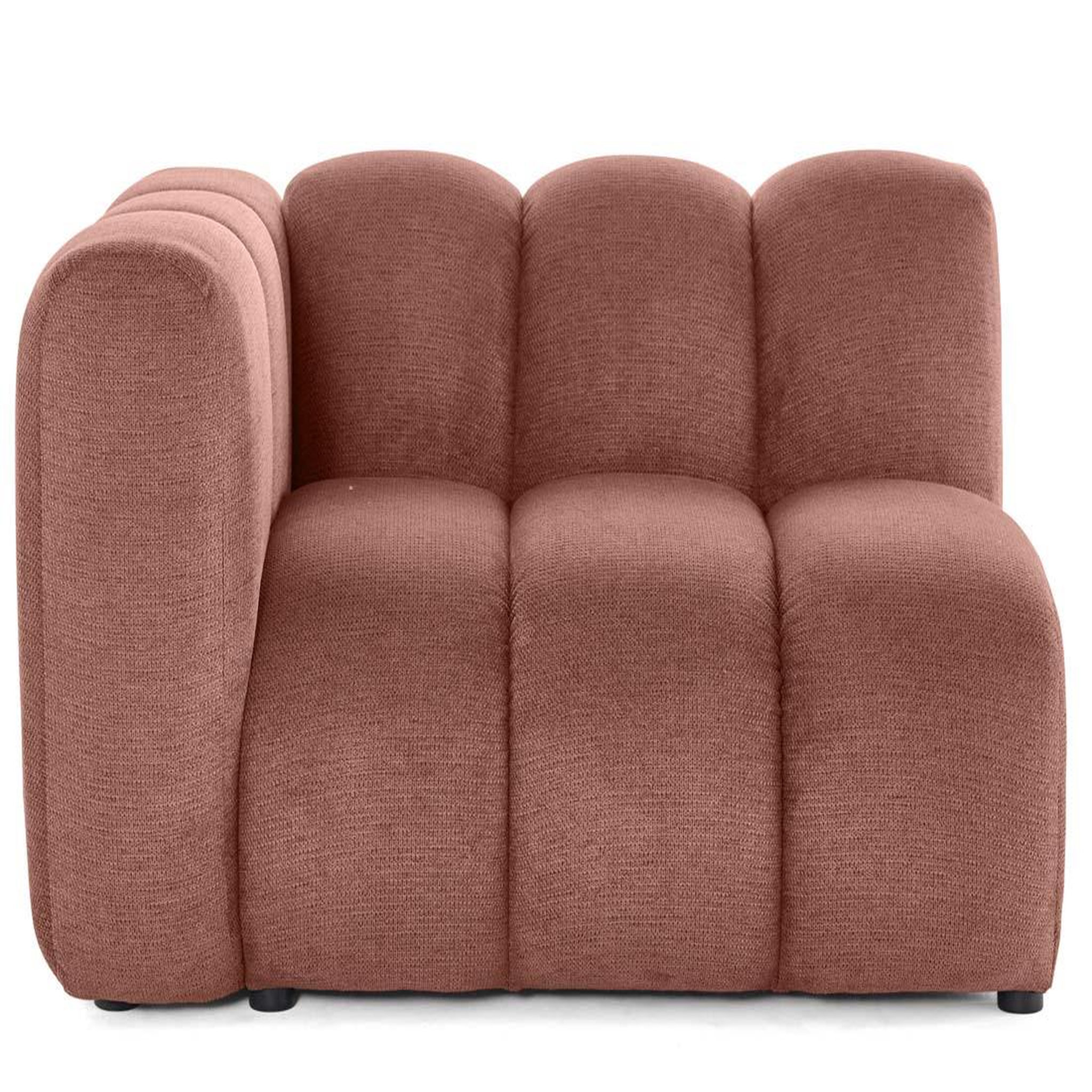 Voir la diapositive 4 : LISA DESIGN Debbie - module d'assise gauche en tissu texturé