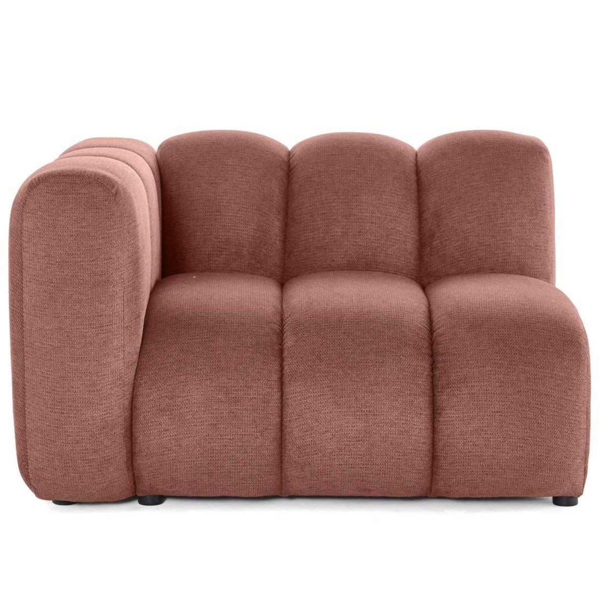 LISA DESIGN Debbie - module d'assise gauche en tissu texturé