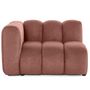 Voir la diapositive 4 : LISA DESIGN Debbie - module d'assise gauche en tissu texturé