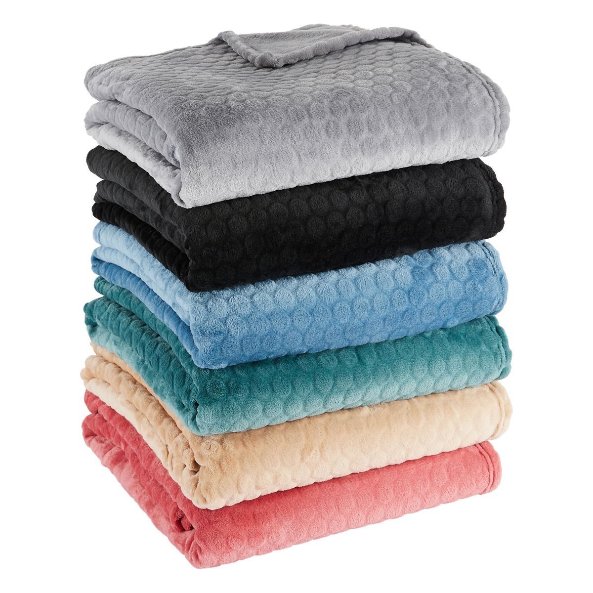 ACTUEL Plaid uni en polyester 240 gsm