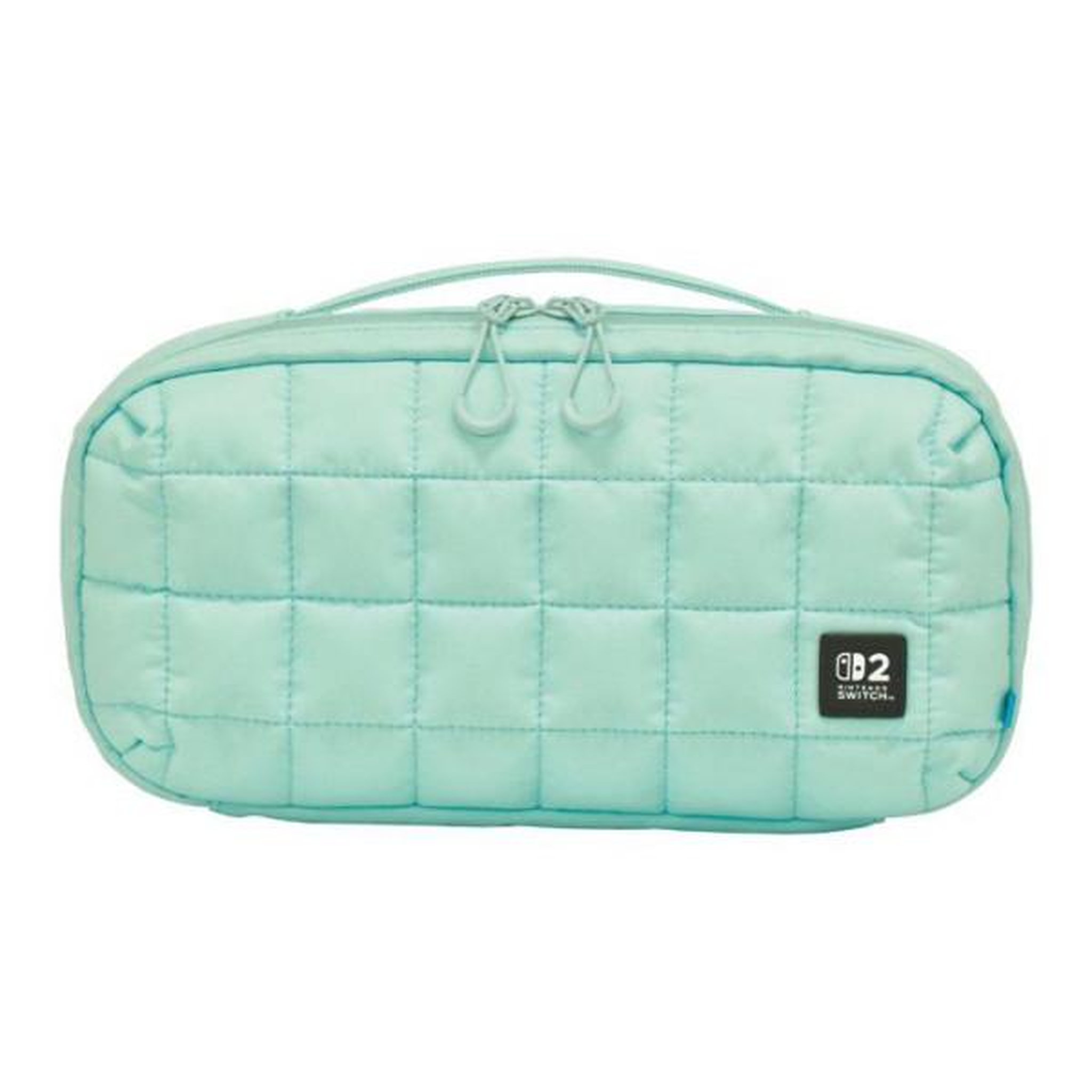 HORI Housse de transport pour jeux - nintendo switch 2 - hori - puff pouch - étui rembourré - vert cozy green