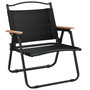 Voir la diapositive 3 : VIDAXL Chaises de camping lot de 2 Noir 54x43x59 cm Tissu Oxford
