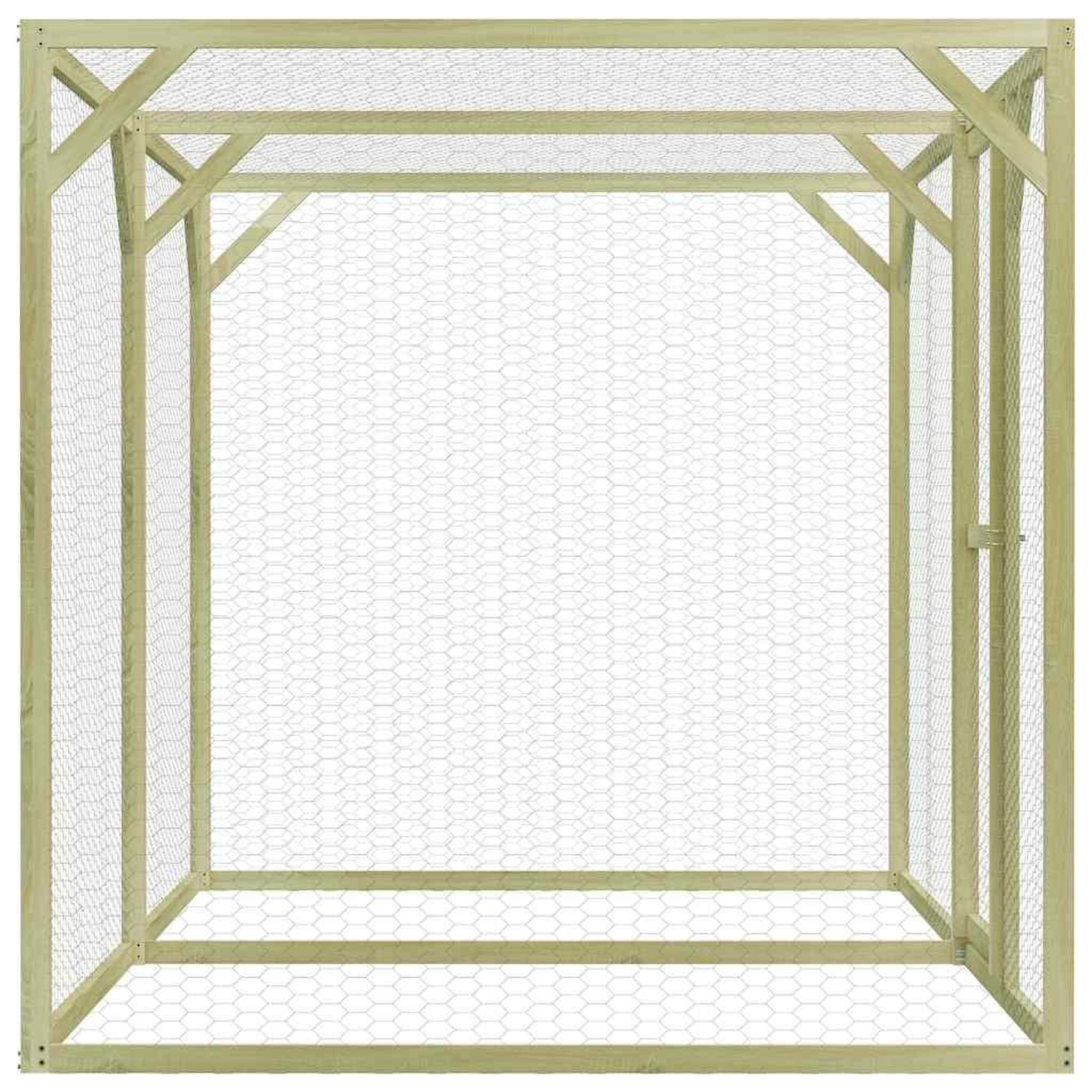 Voir la diapositive 3 : VIDAXL Poulailler 1,5x3x1,5 m Pinede impregnee