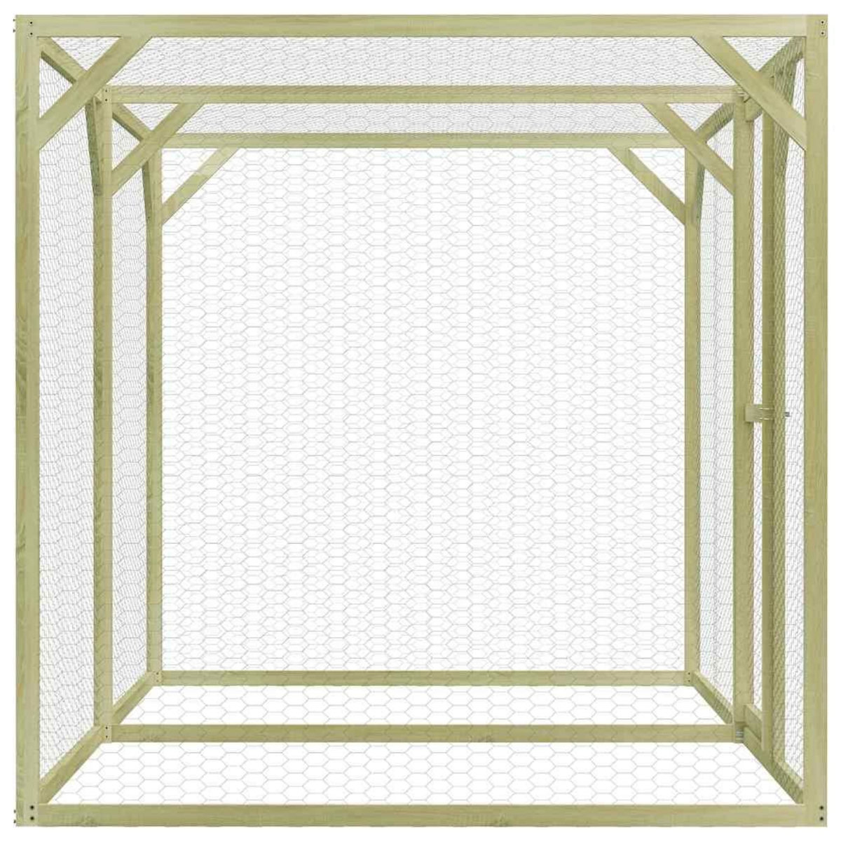 VIDAXL Poulailler 1,5x3x1,5 m Pinede impregnee
