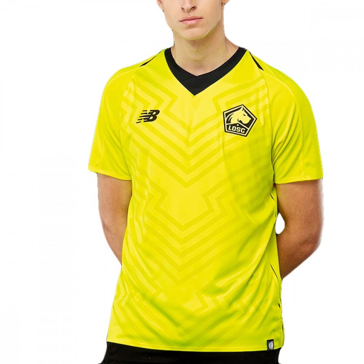 NEW BALANCE LOSC Maillot de Foot Jaune Fluo Homme New Balance pas