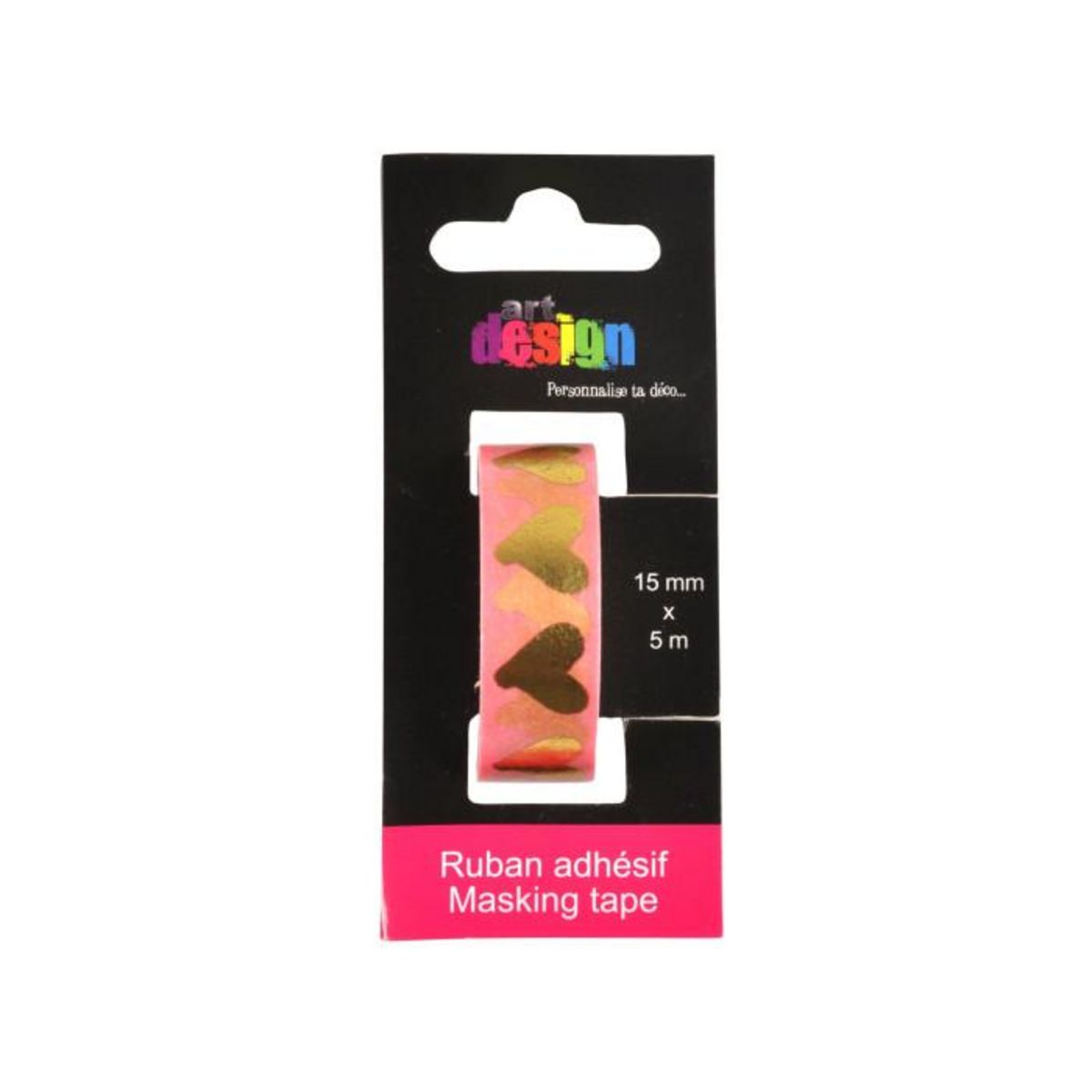Paris Prix Ruban Masking Tape  Cœurs  5M Or