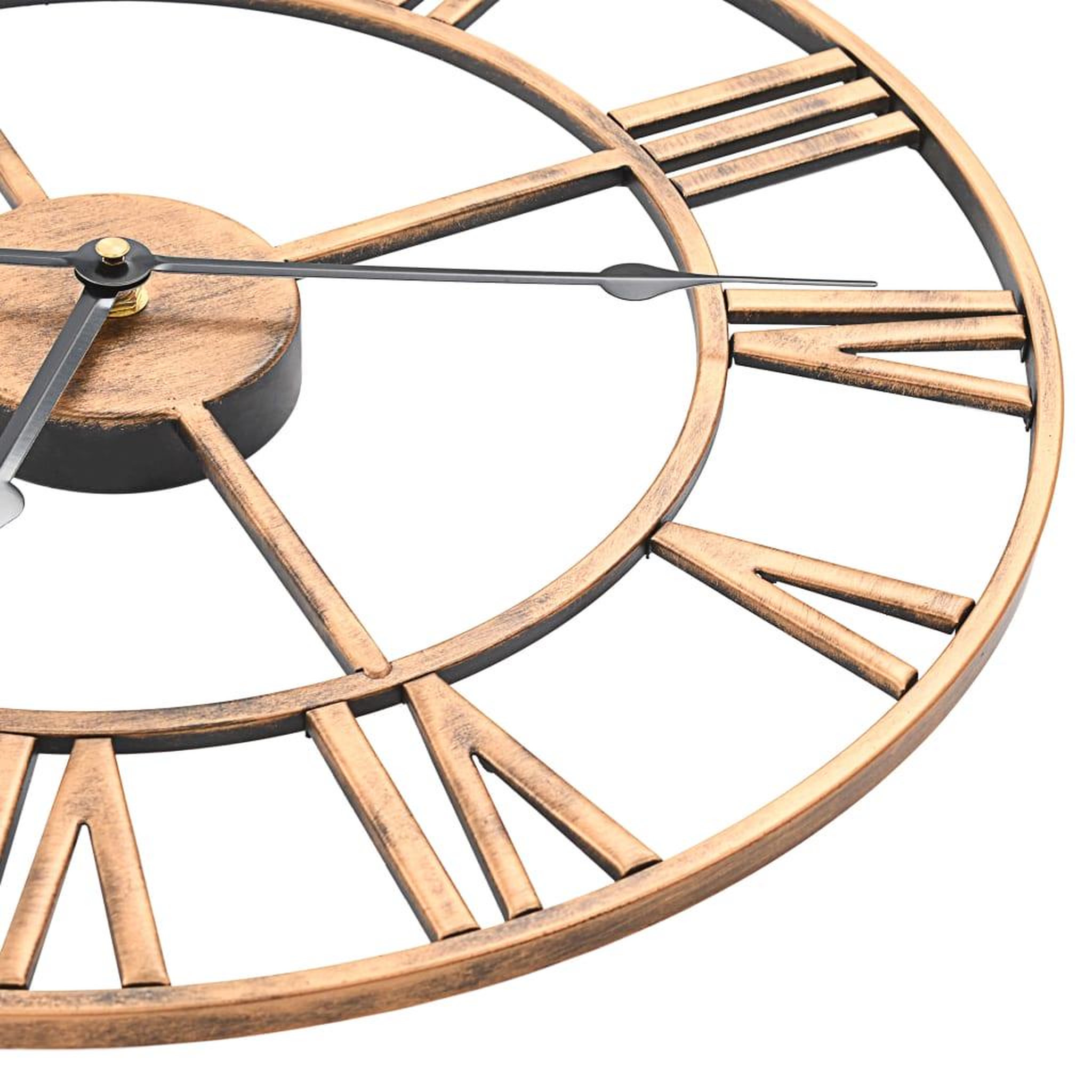 Voir la diapositive 5 : VIDAXL Horloge murale Metal 40 cm Dore