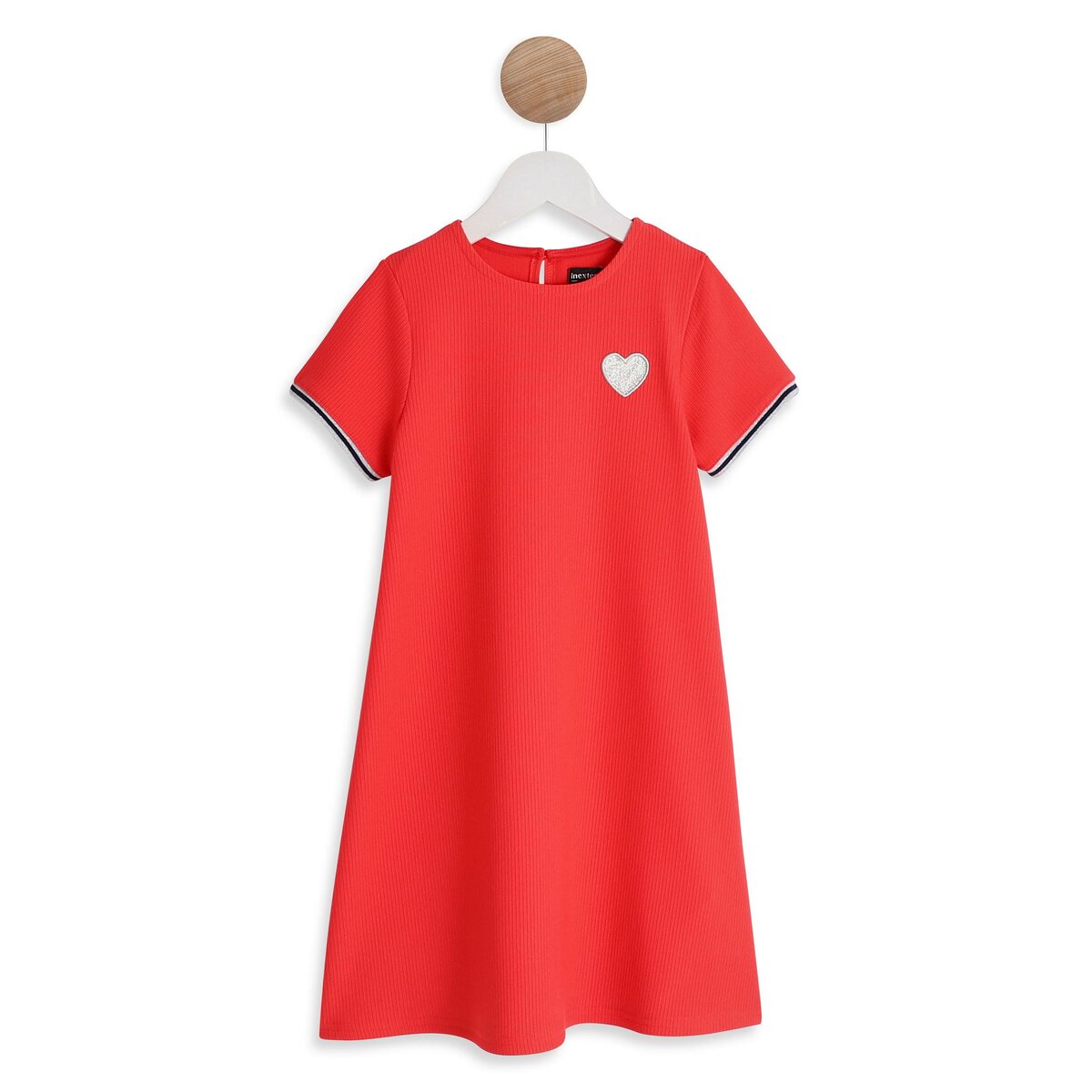 INEXTENSO Robe rouge fille pas cher 