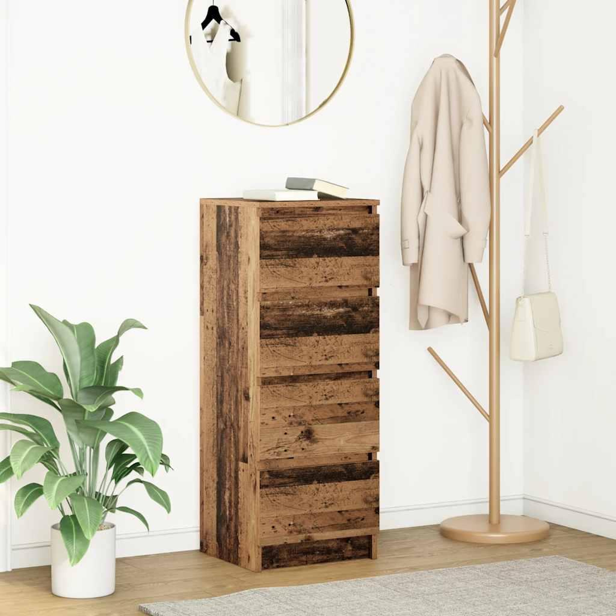 VIDAXL Buffet vieux bois 37,5x35x99 cm bois d'ingenierie