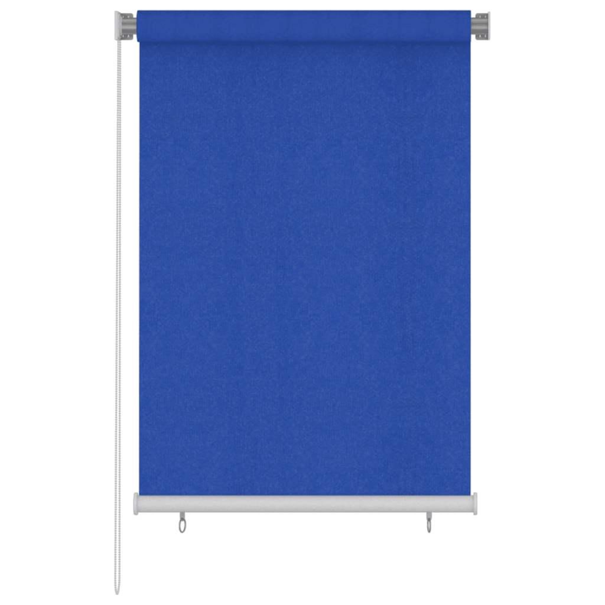 VIDAXL Store roulant d'exterieur 105 (l) x 140 (h) cm bleu hdpe