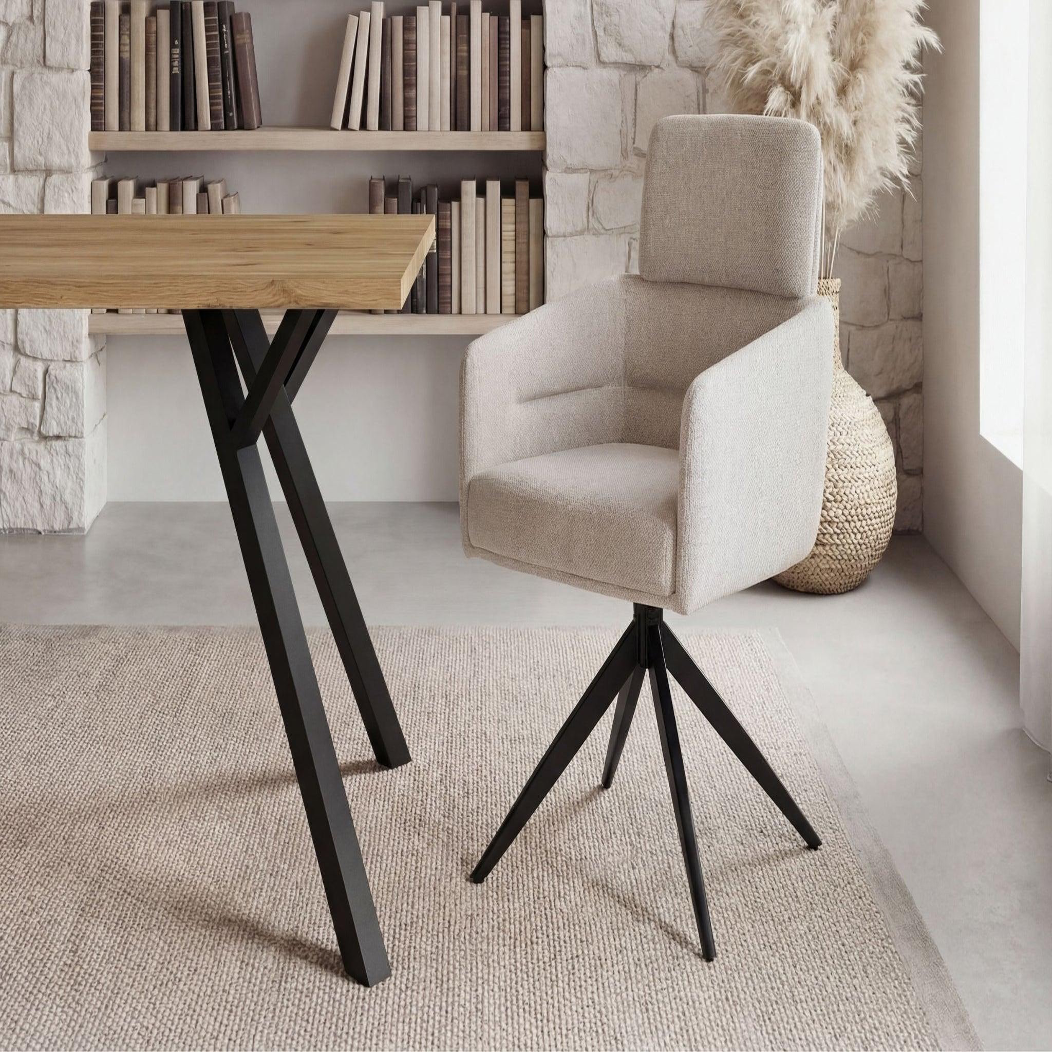 Voir la diapositive 2 : CASANOVA PARIS Arlo - lot de 2 chaises pieds en métal noir