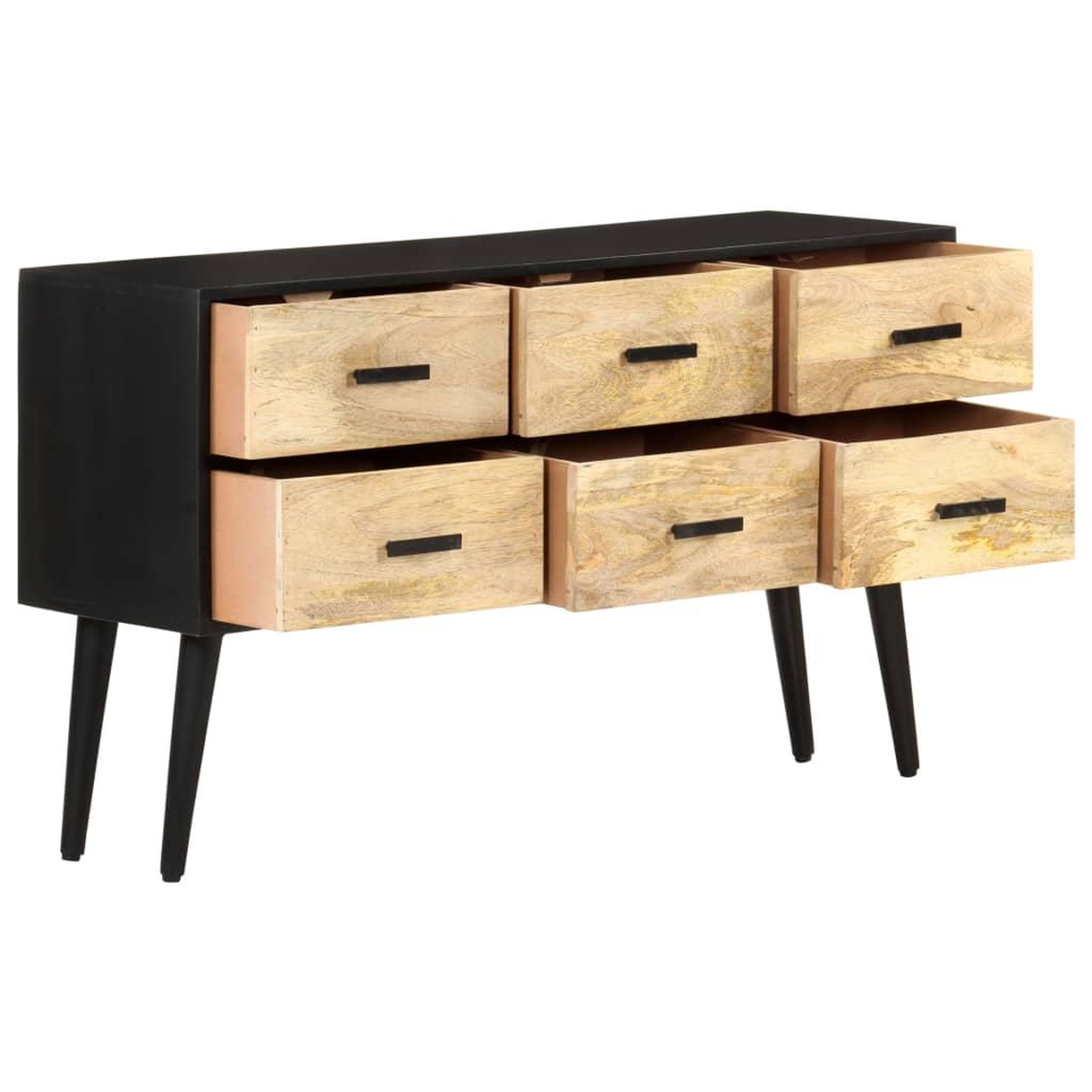 Voir la diapositive 4 : VIDAXL Buffet 110x33x64 cm bois de manguier massif