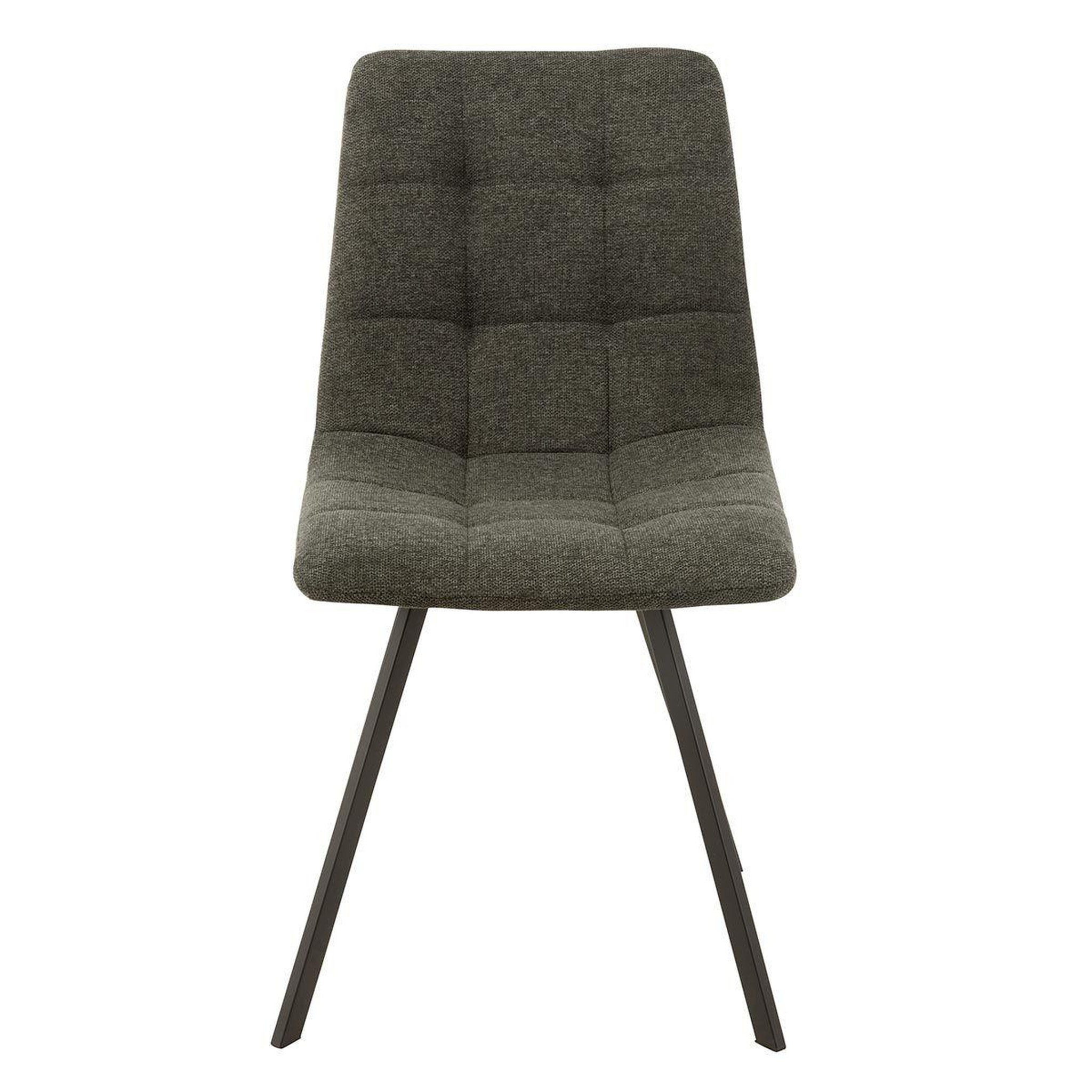 Voir la diapositive 2 : J-LINE Chaise design  babette  90cm gris foncé