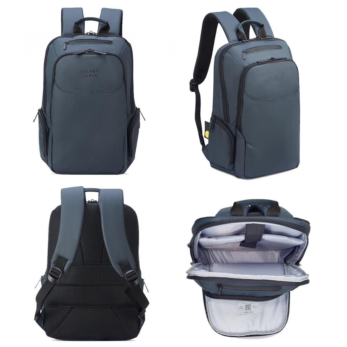 Delsey Sac à dos porte-ordinateur double compartiment Parvis Plus 13.3''