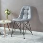 Voir la diapositive 2 : IDIMEX Lot de 4 chaises IMRAN, en synthétique