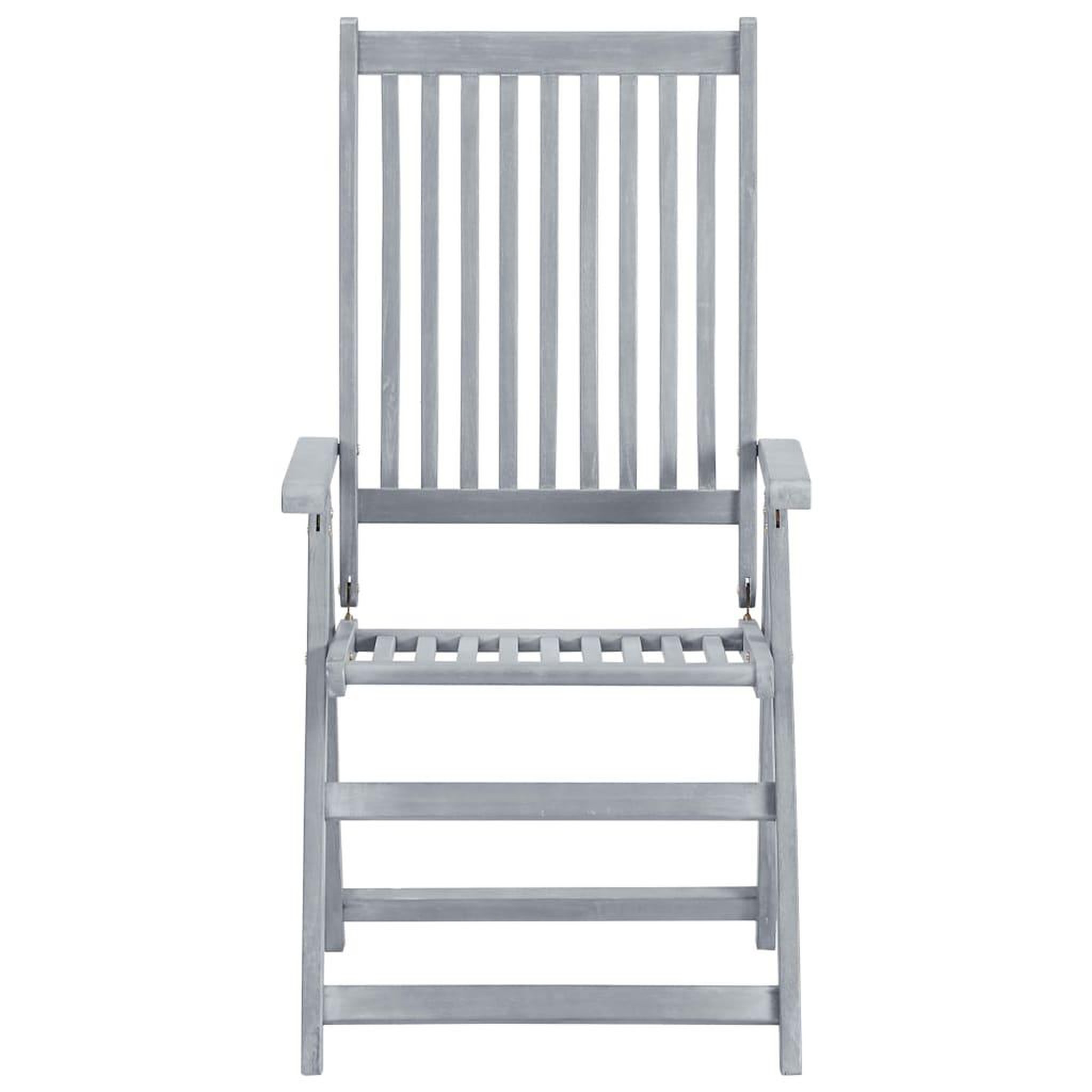 Voir la diapositive 4 : VIDAXL Chaises inclinables de jardin lot de 6 et coussins Bois acacia