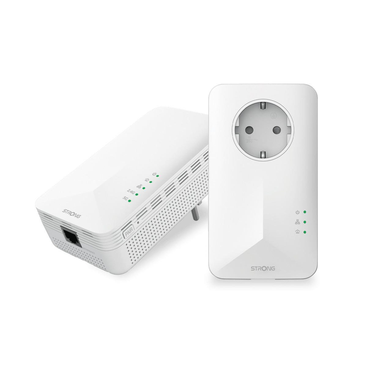 Strong Strong POWERL1000DUOWIFIEUV2 Adaptateur réseau CPL 1000 Mbit/s Ethernet/LAN Wifi Blanc 2 pièce(s)