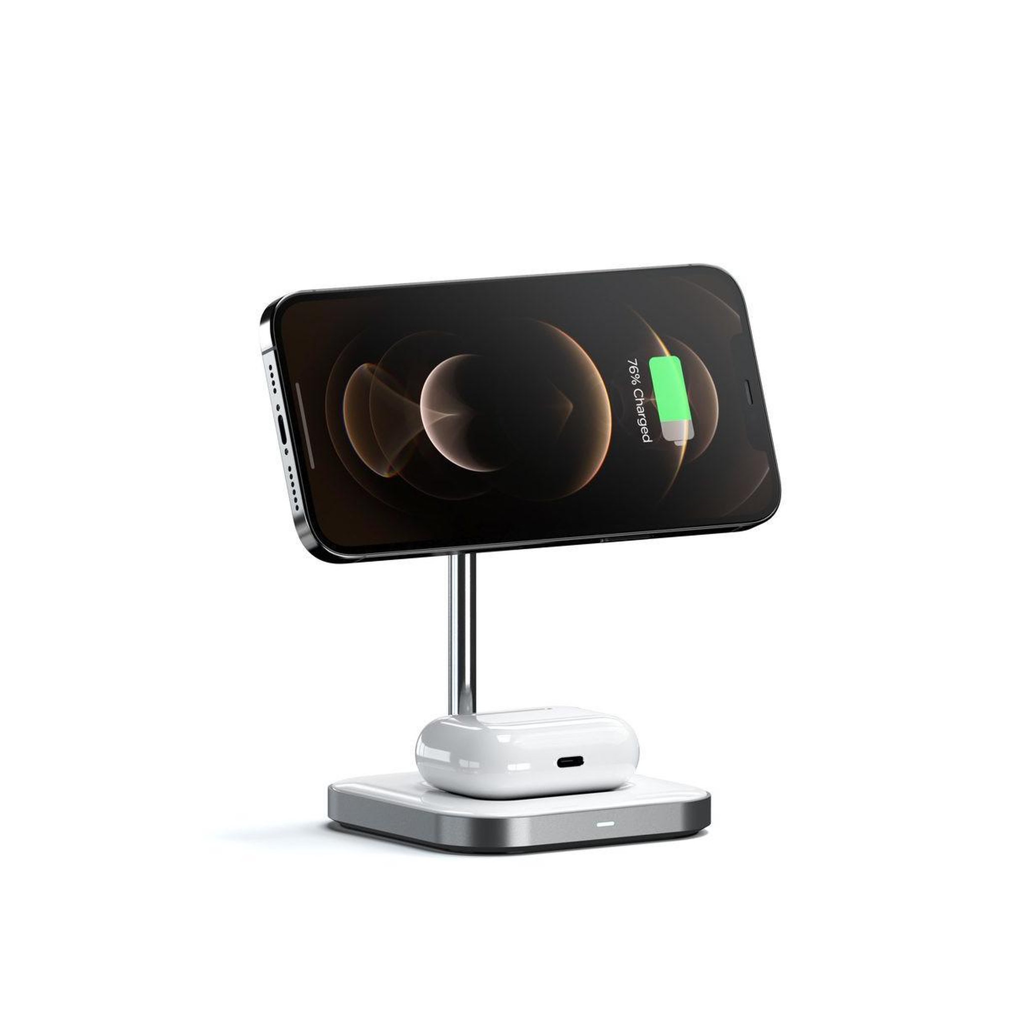 Voir la diapositive 3 : SATECHI Satechi ST-WMCS2M chargeur d'appareils mobiles Argent, Blanc Intérieure