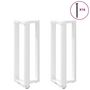 Voir la diapositive 3 : VIDAXL Pieds de table de bar forme de T 2 pcs blanc 40x35x(100-101) cm