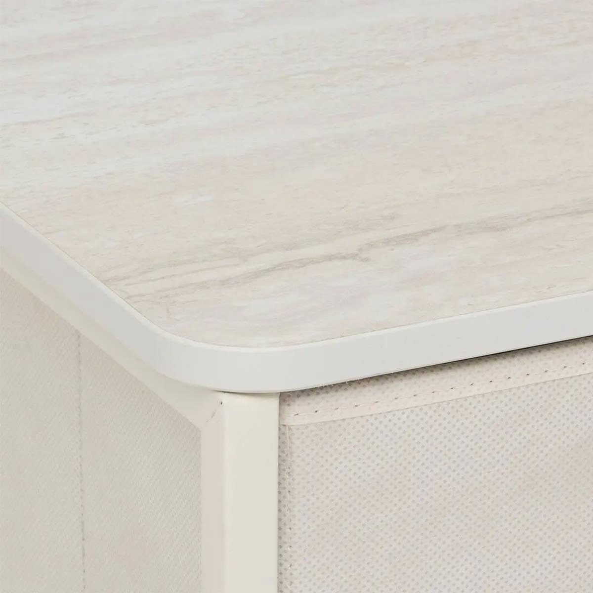 FIVE Table de Chevet 2 Tiroirs  Tissa  51cm Beige
