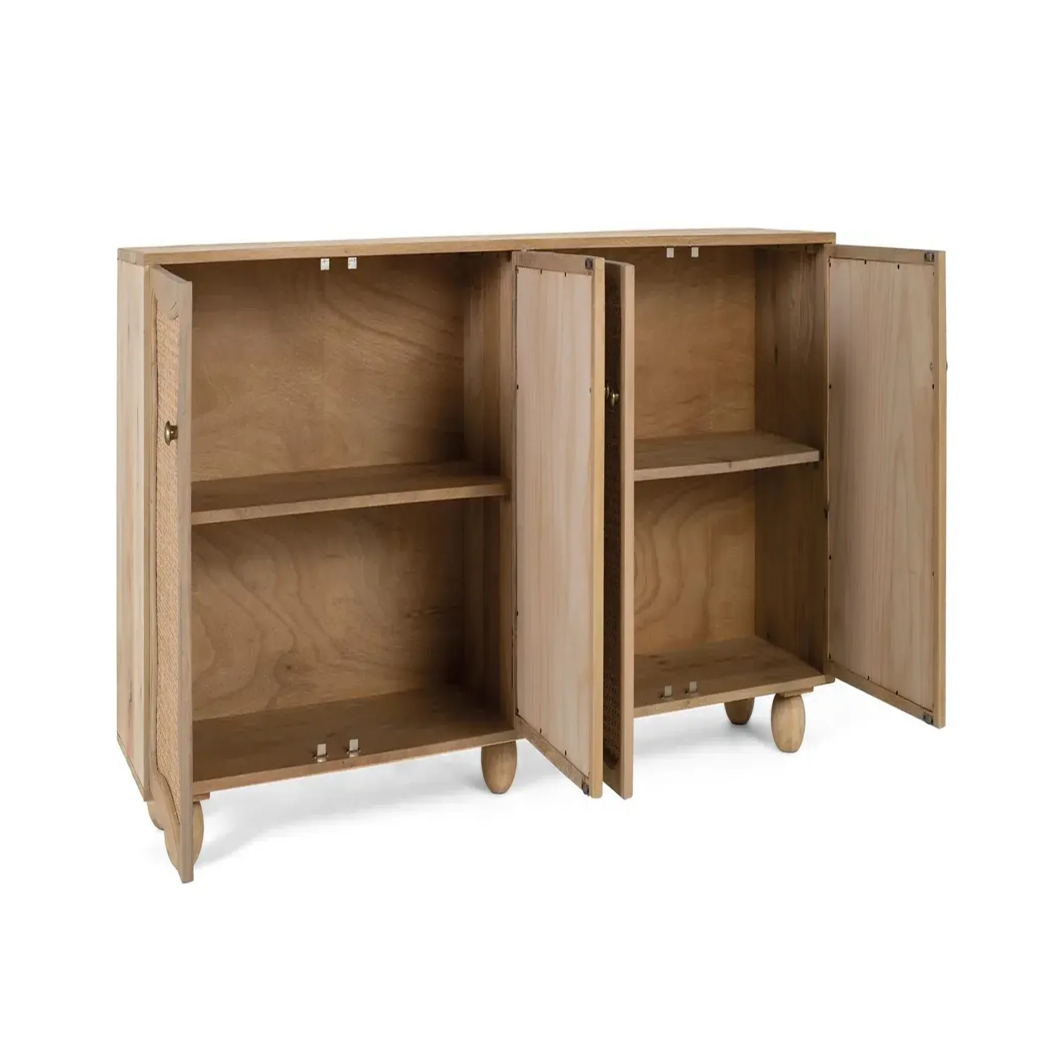 Voir la diapositive 3 : GINER Y COLOMER SL Buffet en bois de manguier 200cm style boho méditerranéen