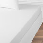Voir la diapositive 3 : FUTURE HOME Drap housse uni en coton 57 fils