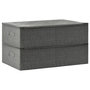 Voir la diapositive 4 : VIDAXL Boîtes de rangement 2 pcs Tissu 70x40x18 cm Anthracite
