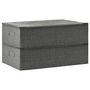 Voir la diapositive 4 : VIDAXL Boîtes de rangement 2 pcs Tissu 70x40x18 cm Anthracite