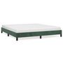 Voir la diapositive 2 : VIDAXL Cadre de lit sans matelas vert fonce 160x200 cm velours
