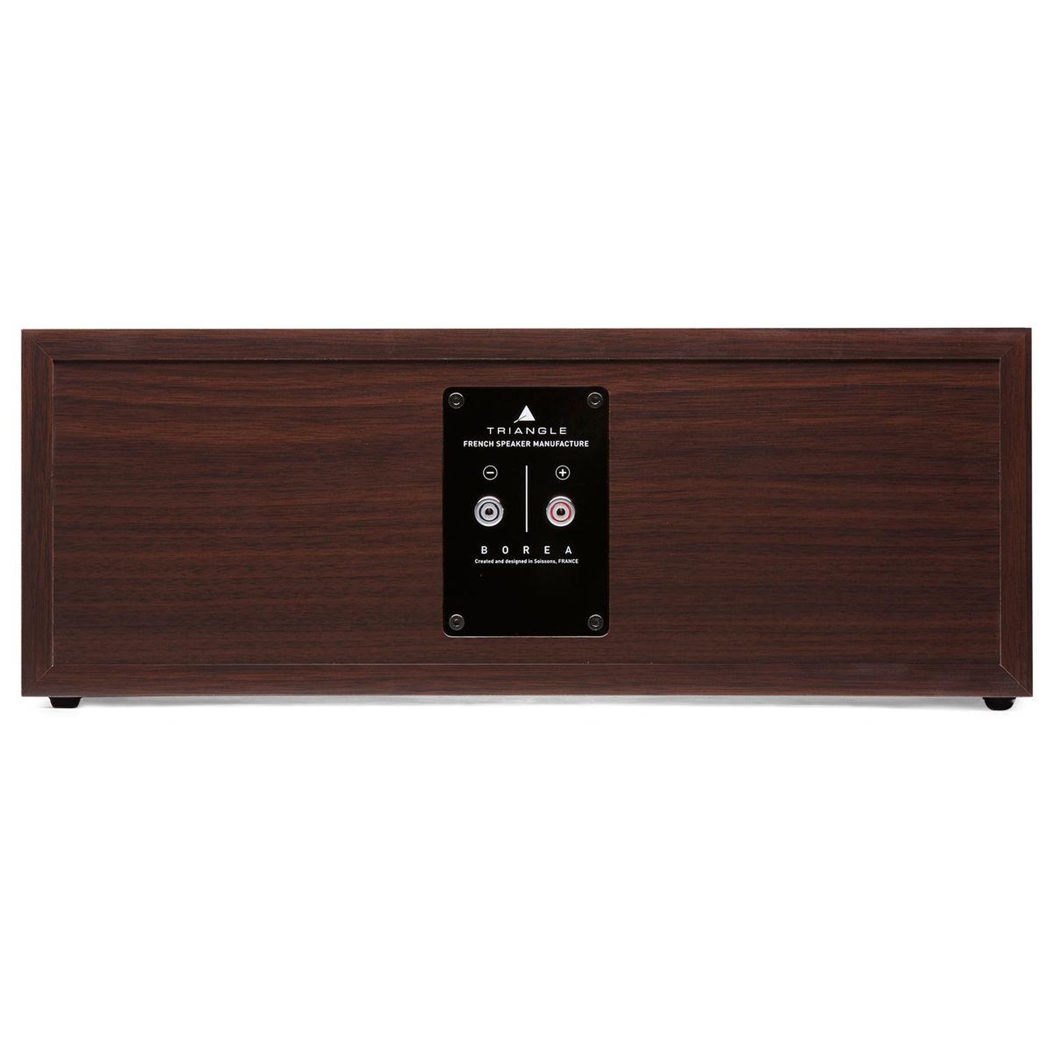 Voir la diapositive 4 : Triangle Enceinte centrale borea brc1 noyer