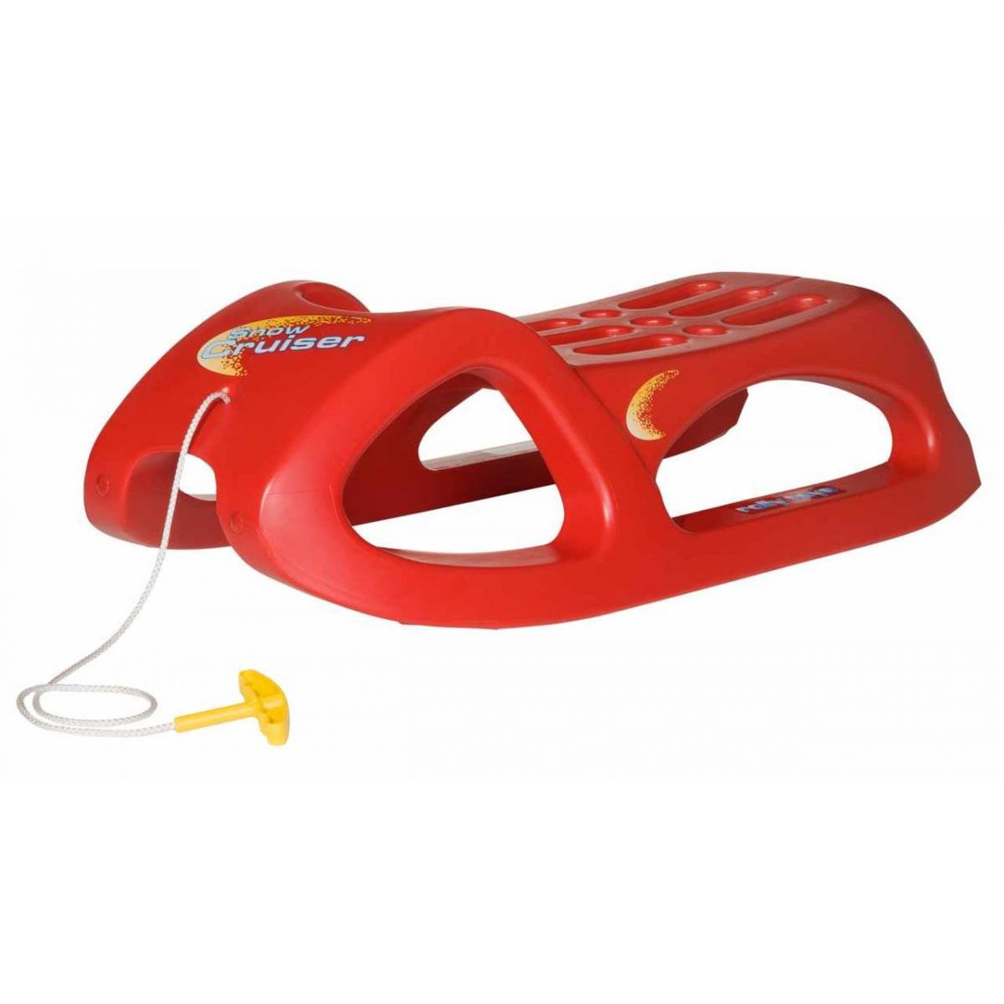 ROLLY TOYS Traineau RollySnow Cruiser Rouge pour Enfants - Traîneau Stable et Extensible