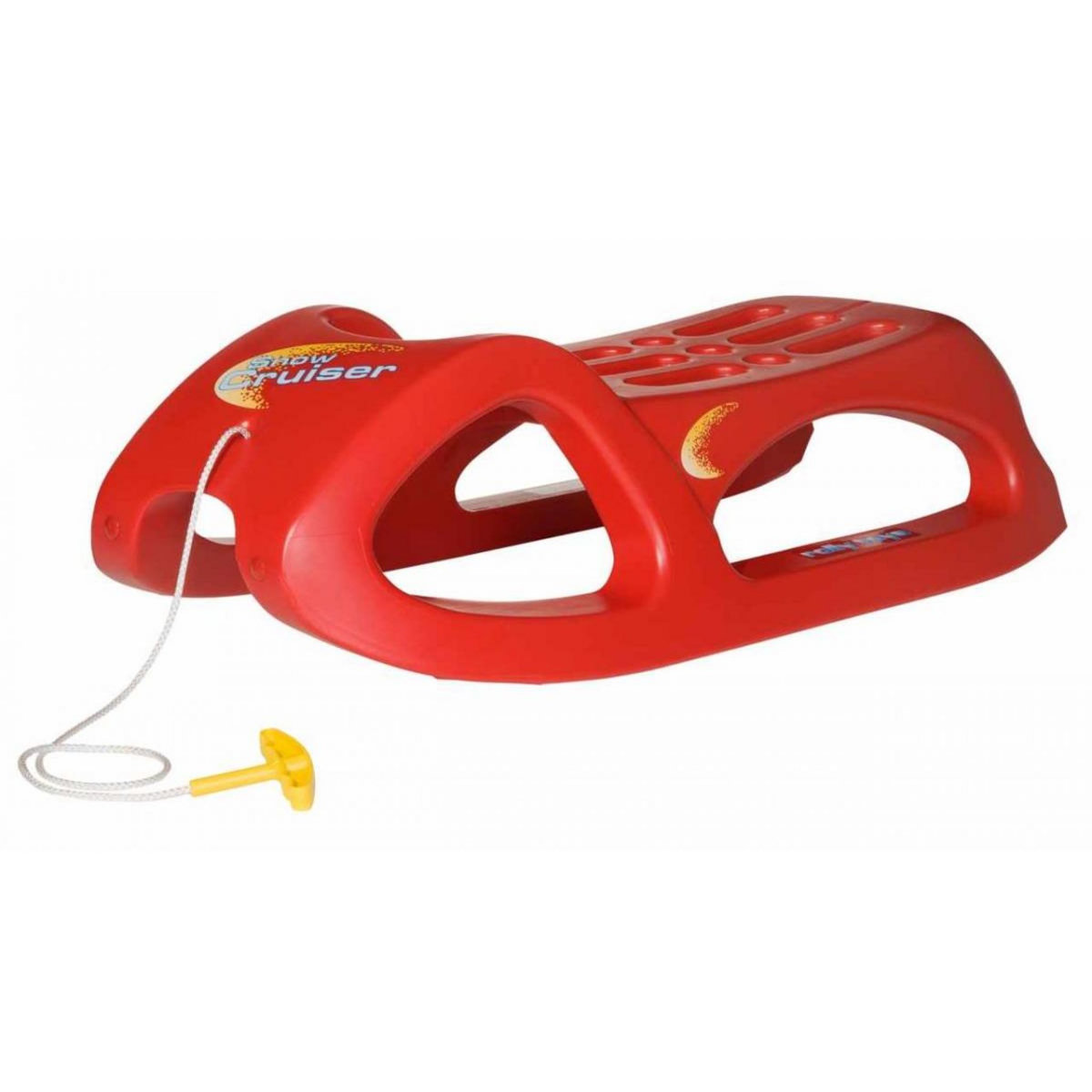 ROLLY TOYS Traineau RollySnow Cruiser Rouge pour Enfants - Traîneau Stable et Extensible