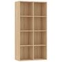 Voir la diapositive 2 : VIDAXL Bibliotheque/Buffet Chene sonoma 66x30x130 cm Bois d'ingenierie