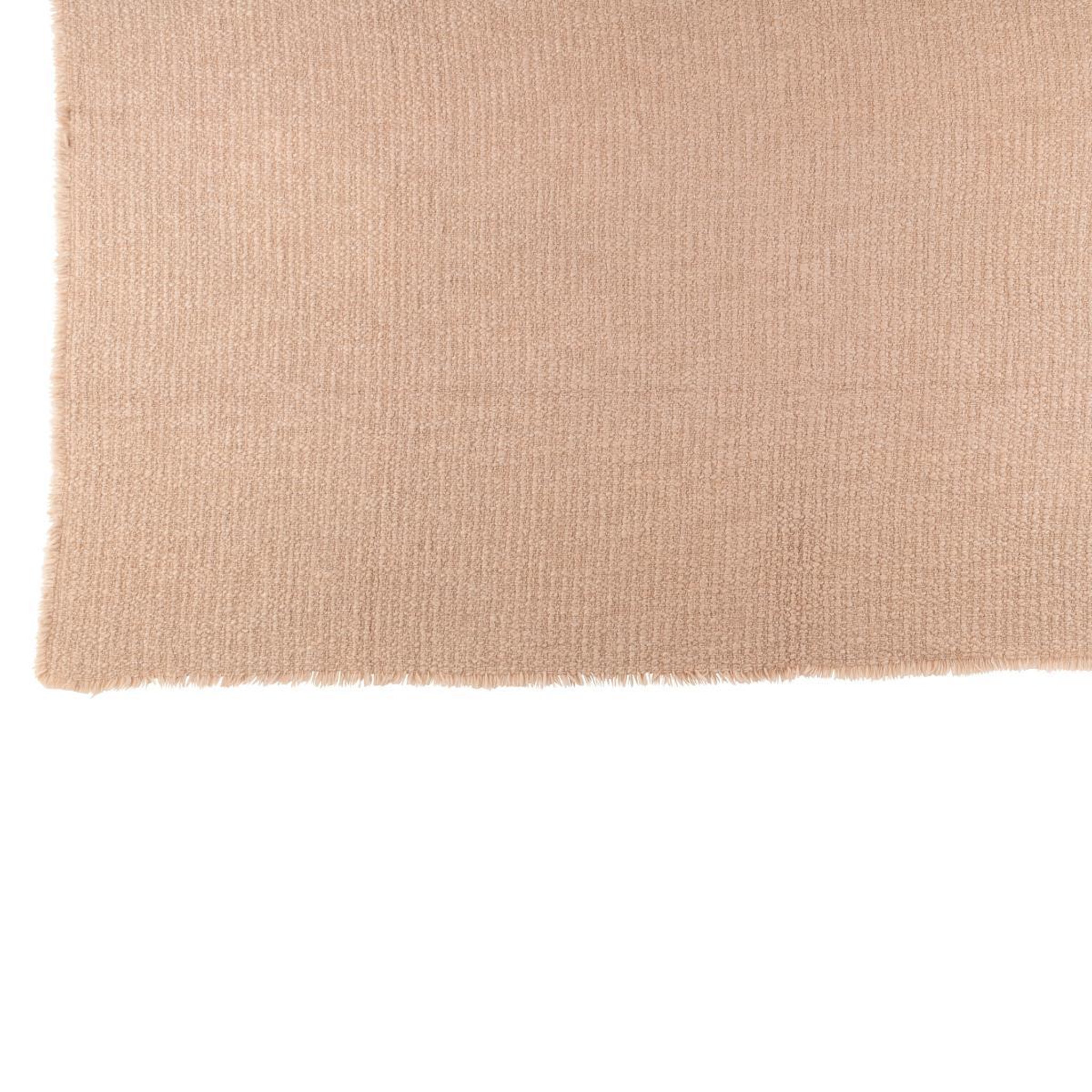 Voir la diapositive 2 : J-LINE Plaid uni  effiloché  130x180cm beige