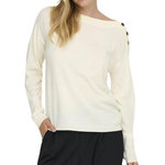 JACQUELINE DE YONG Pull  Femme JDY Laura. Coloris disponibles : Blanc