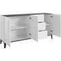 Voir la diapositive 3 : Buffet moderne 3 portes 3 tiroirs L160cm BARI