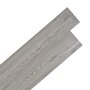 VIDAXL Planche de plancher PVC autoadhesif 5,02 m^2 2 mm Gris fonce