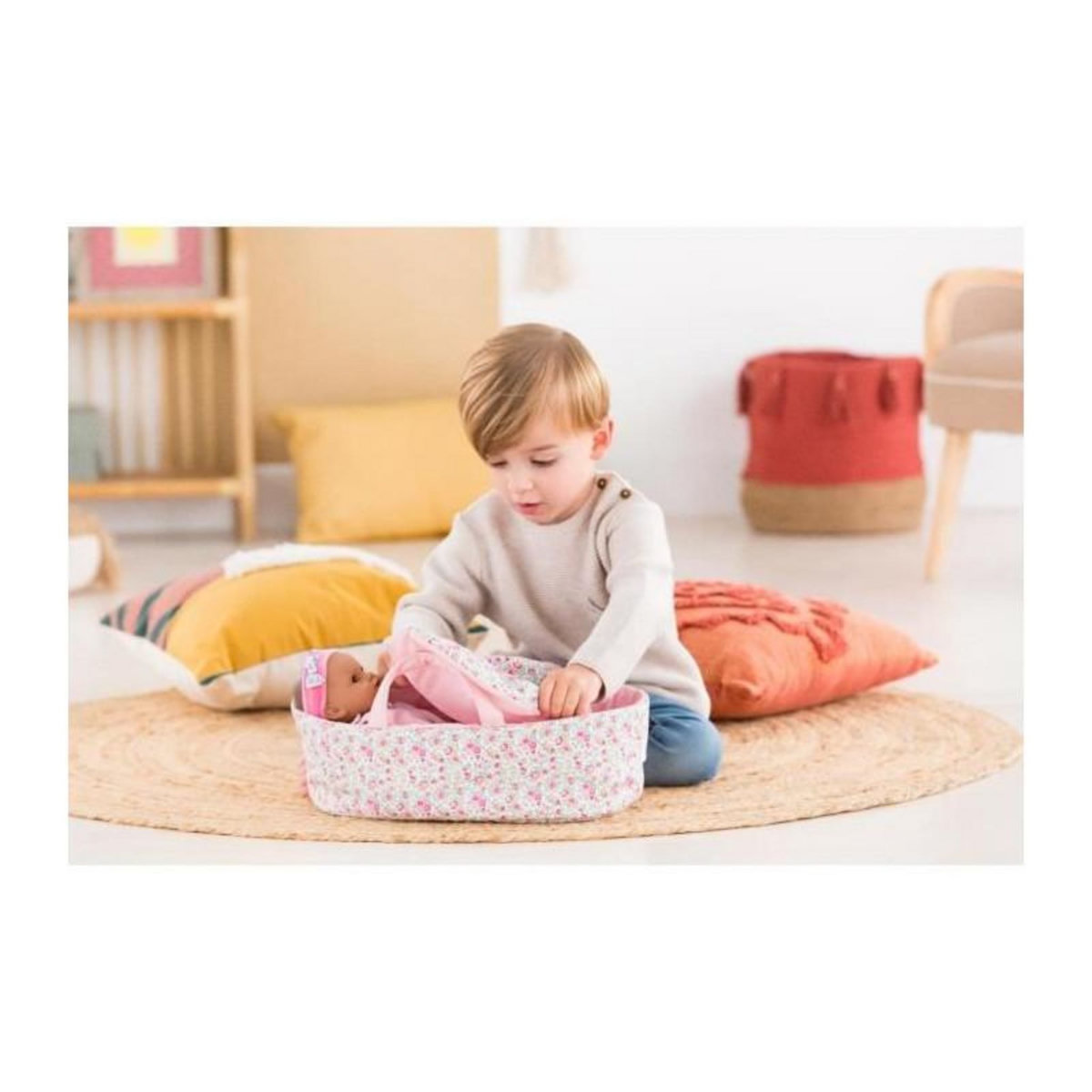 Corolle Couffin Fleuri pour poupon 30 cm