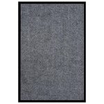 VIDAXL Paillasson raye Gris 80x120 cm