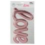 Voir la diapositive 2 : Stick'n Look Sticker Ballon  Love  24x47cm Rose