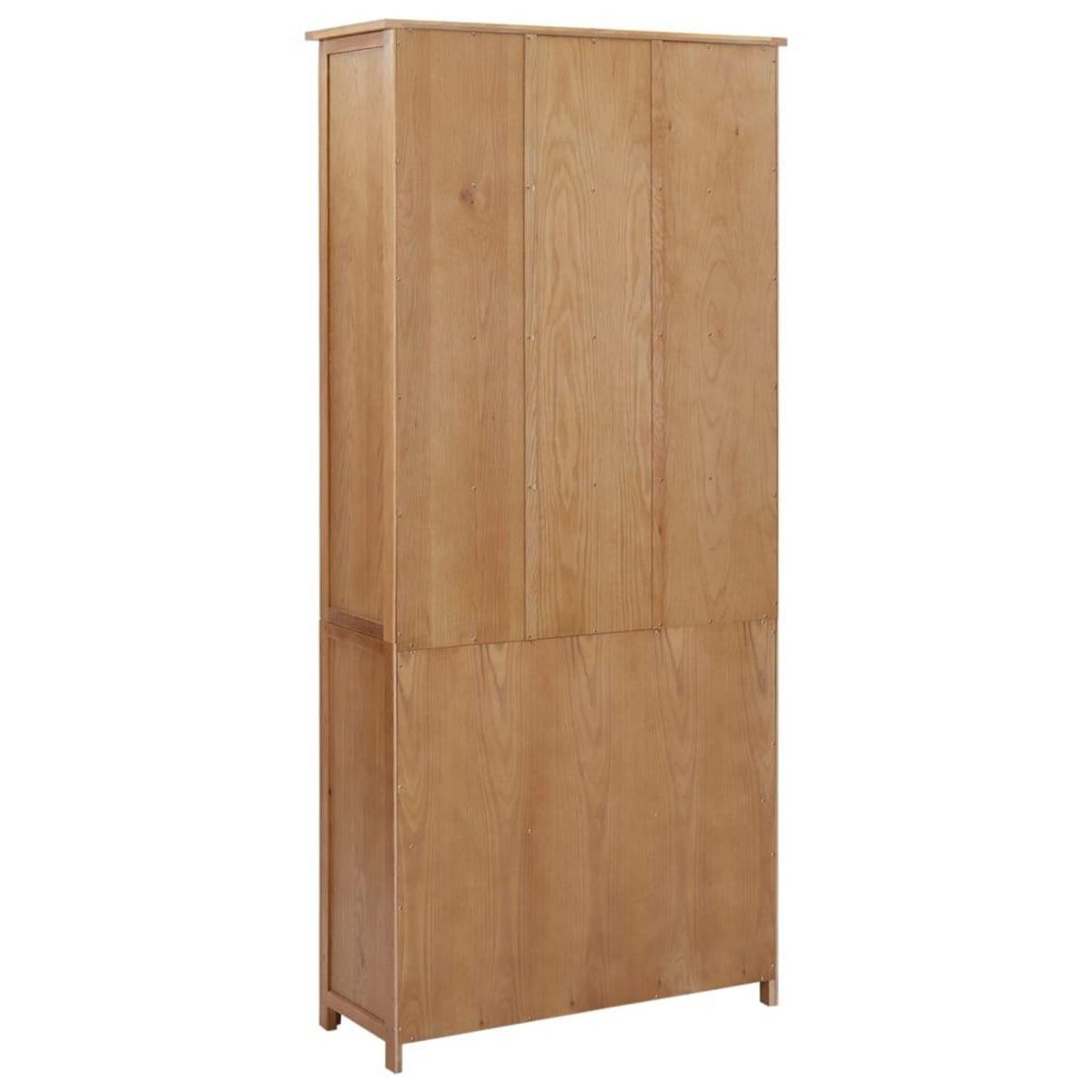 VIDAXL Bibliotheque avec 4 portes 90x35x200 cm Bois de chene et verre