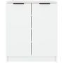 Voir la diapositive 3 : VIDAXL Armoire a chaussures Blanc 59x35x70 cm Bois d'ingenierie