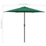 Voir la diapositive 6 : VIDAXL Parasol de jardin et mat en aluminium 270x246 cm Vert
