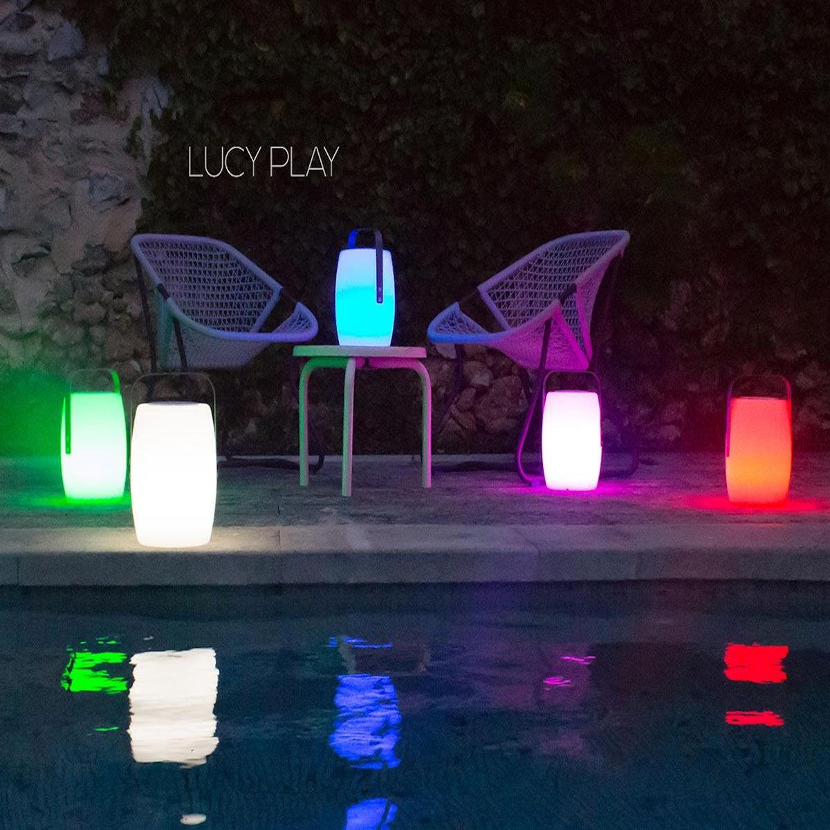 Lumisky Lampe LED enceinte bluetooth sans fil LED + téléco
