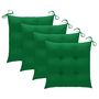 Voir la diapositive 3 : VIDAXL Chaises de jardin avec coussins lot de 4 Bois de teck solide